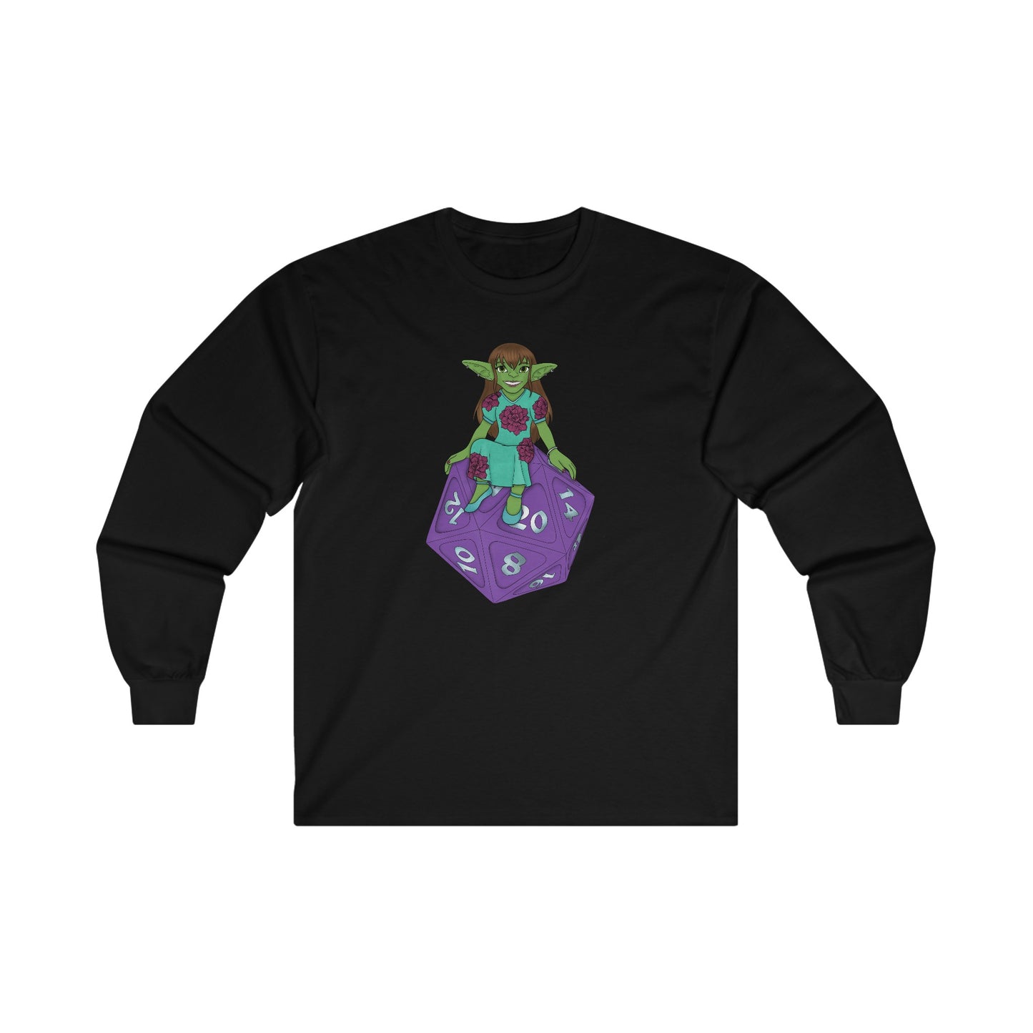 Goblin on a d20 Unisex Ultra Cotton Long Sleeve Tee