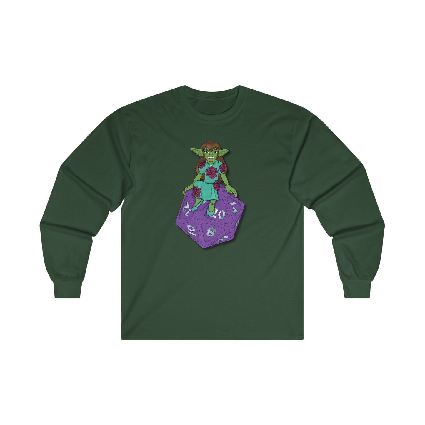 Goblin on a d20 Unisex Ultra Cotton Long Sleeve Tee