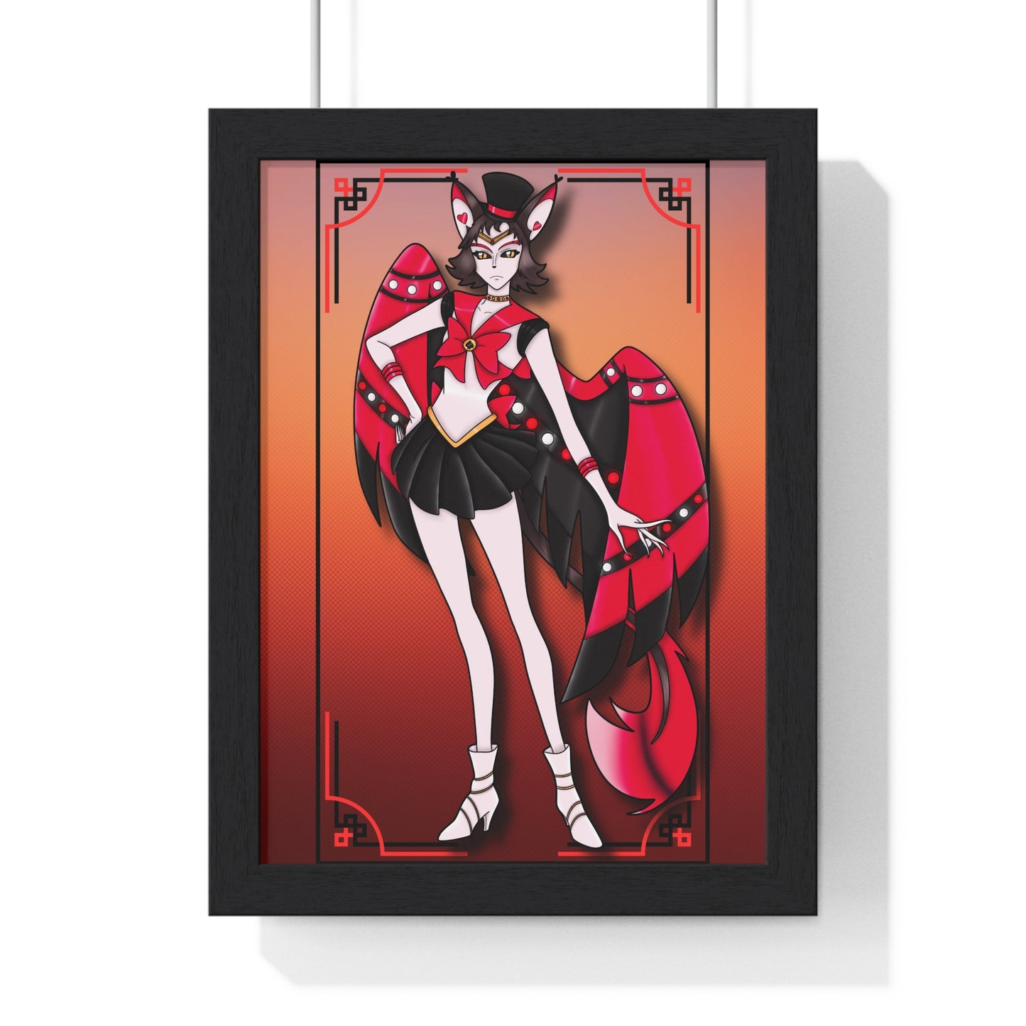 Space Warrior Husk Vertical Framed Poster