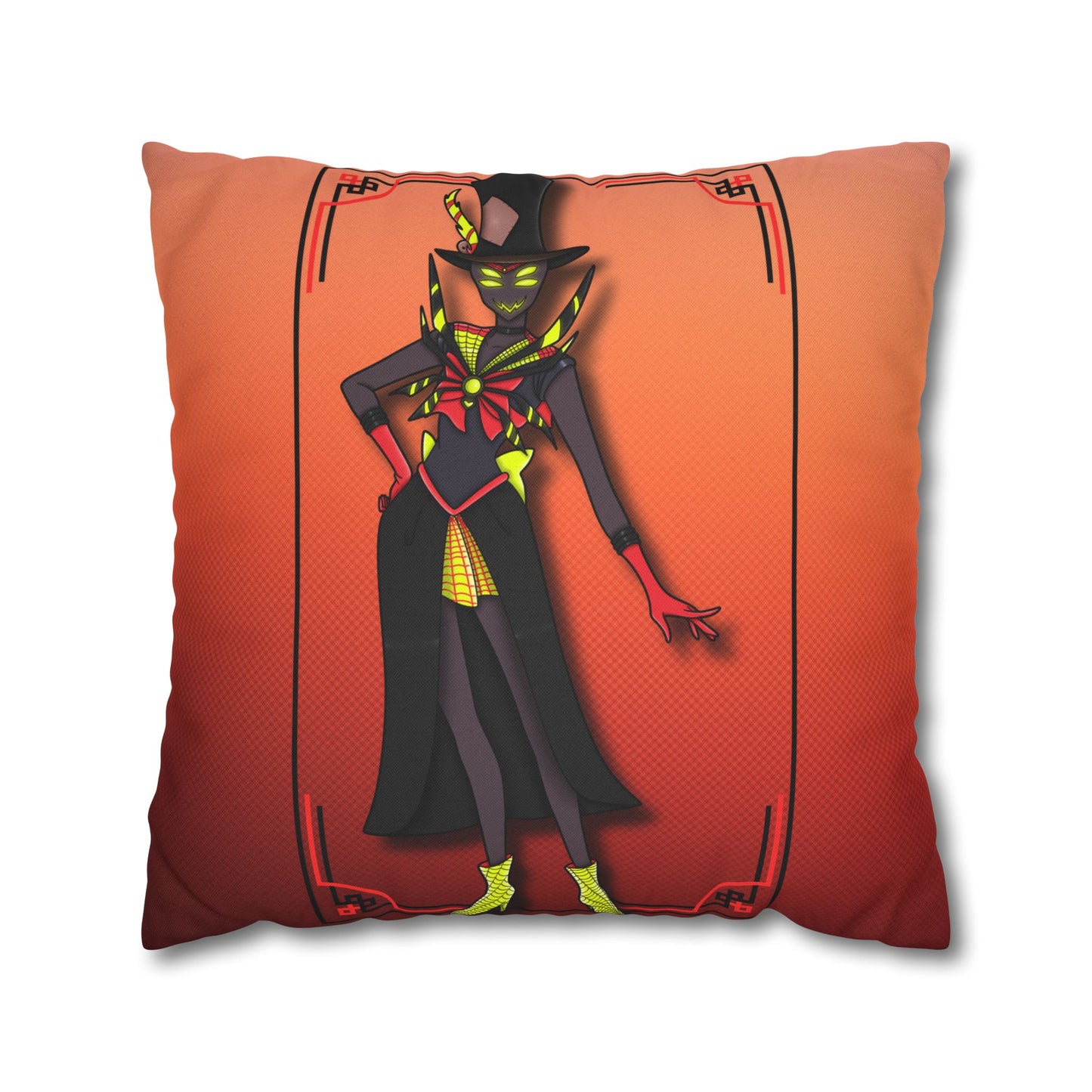 Space Warrior Zestial Spun Polyester Square Pillowcase