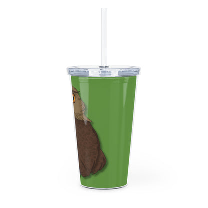 Owlbear Cub Plastic Tumbler with Straw