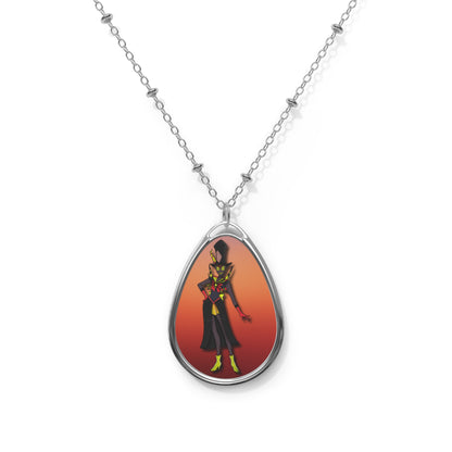 Space Warrior Zestial Oval Necklace