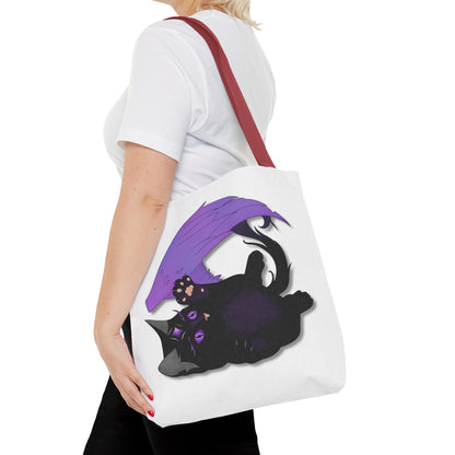 Winged Kitten Tote Bag