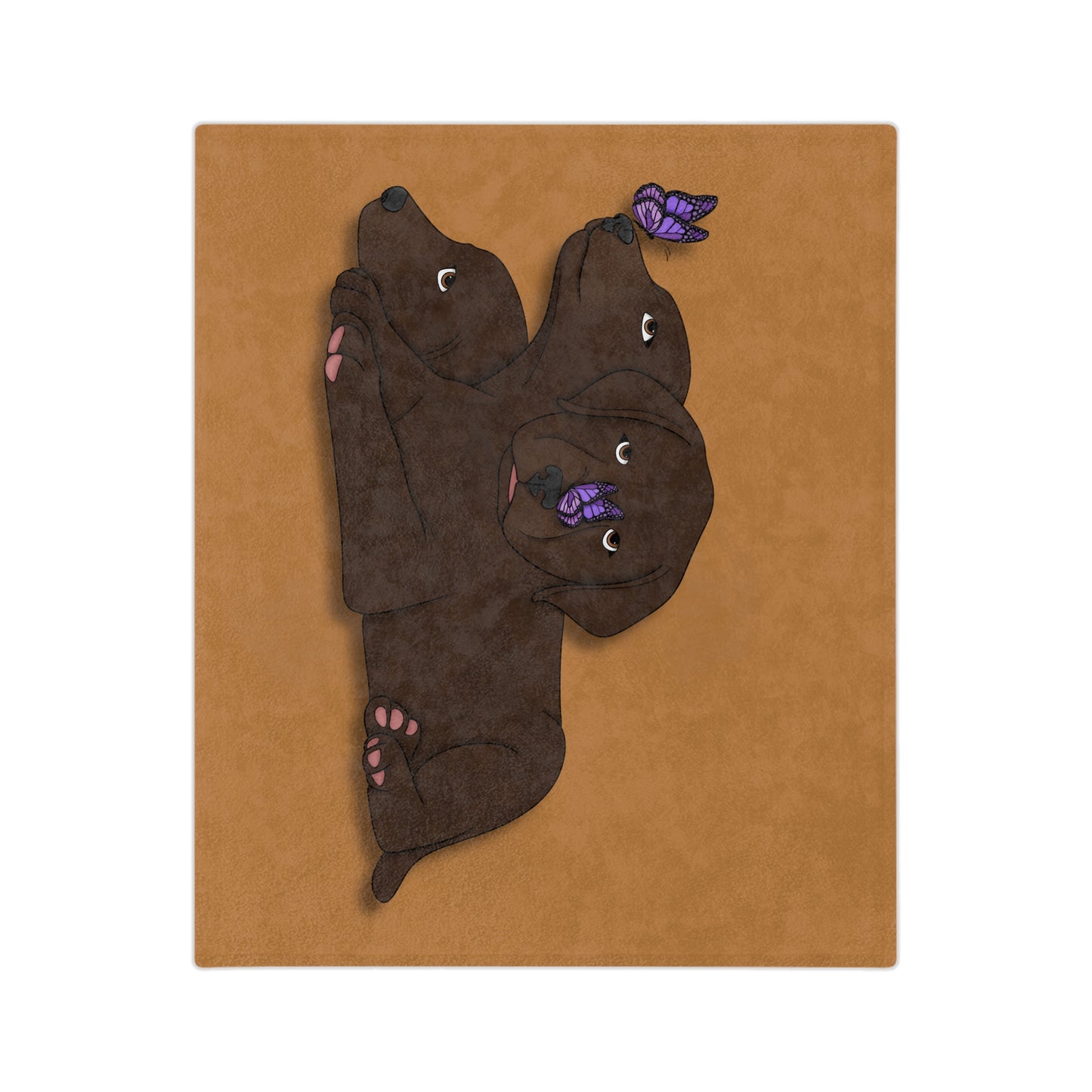 Cerberus Puppy Velveteen Microfiber Blanket