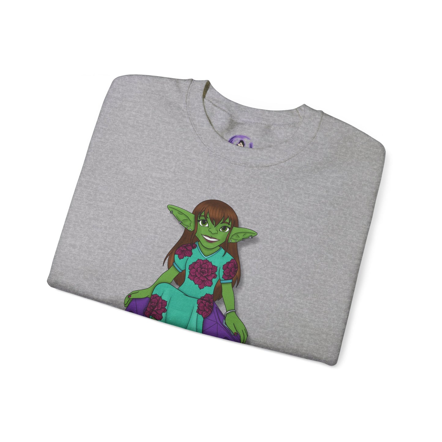 Goblin on a d20 Unisex Heavy Blend™ Crewneck Sweatshirt