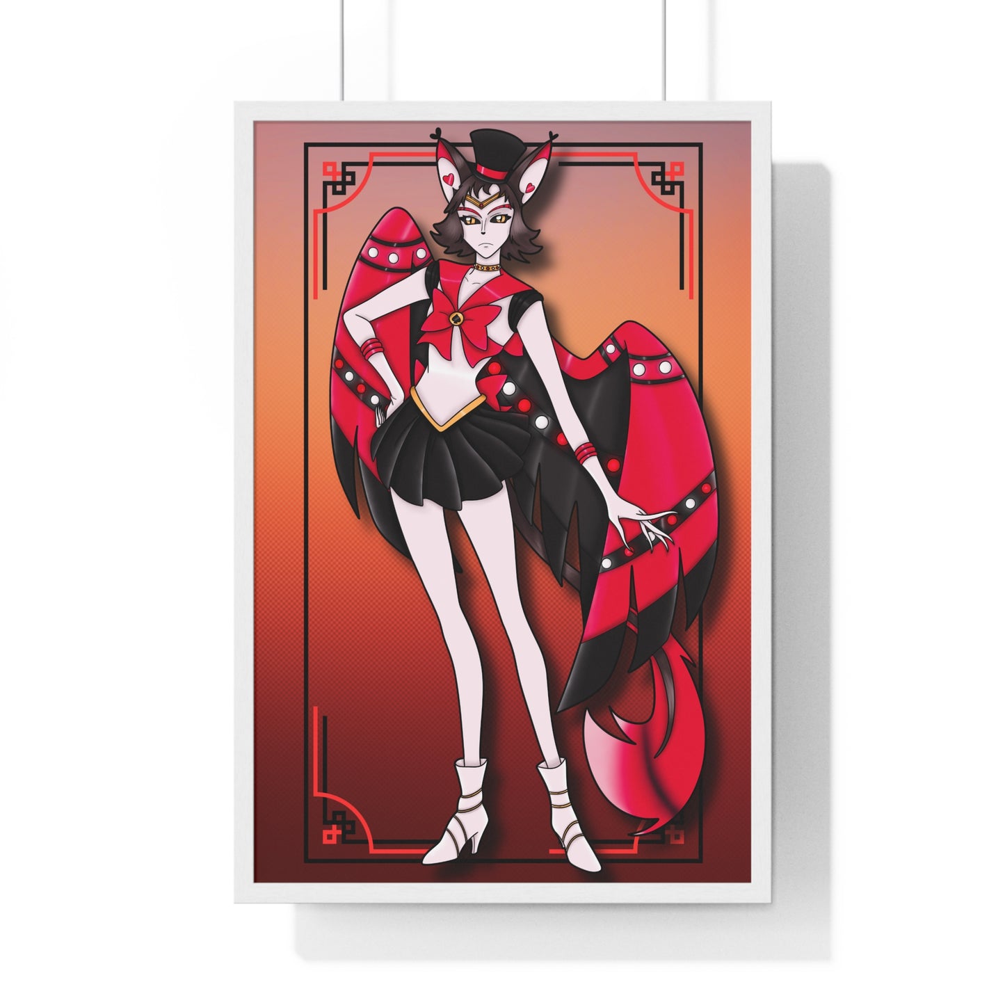 Space Warrior Husk Vertical Framed Poster