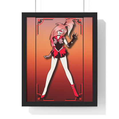 Space Warrior Cherri Bomb Vertical Framed Poster