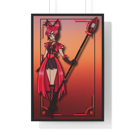 Space Warrior Alastor Vertical Framed Poster