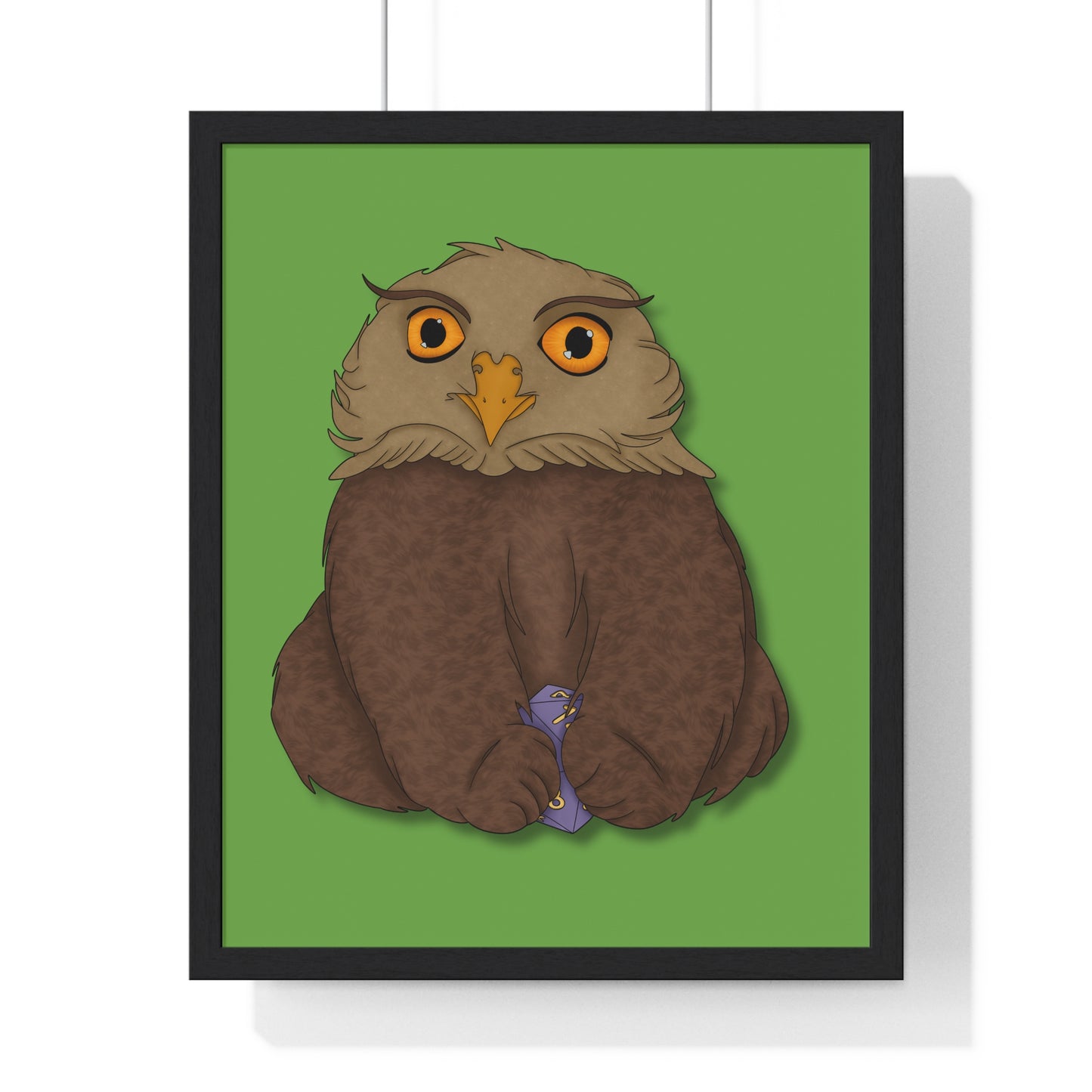 Owlbear Cub Vertical Framed Poster